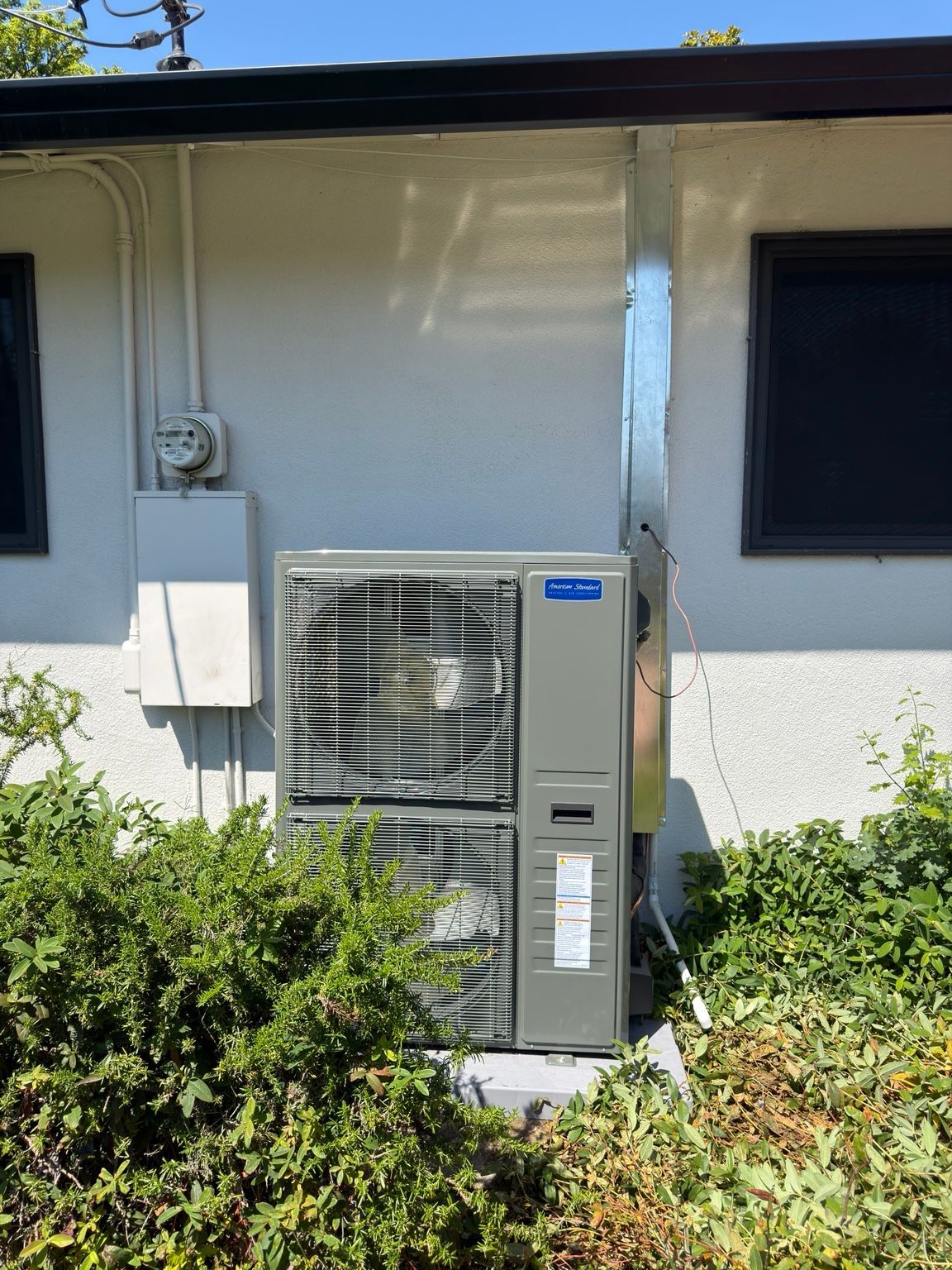 Outdoor HVAC system installed by Capital City Comfort